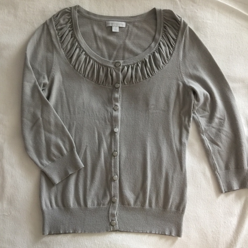 New York & Company Gray Cardigan